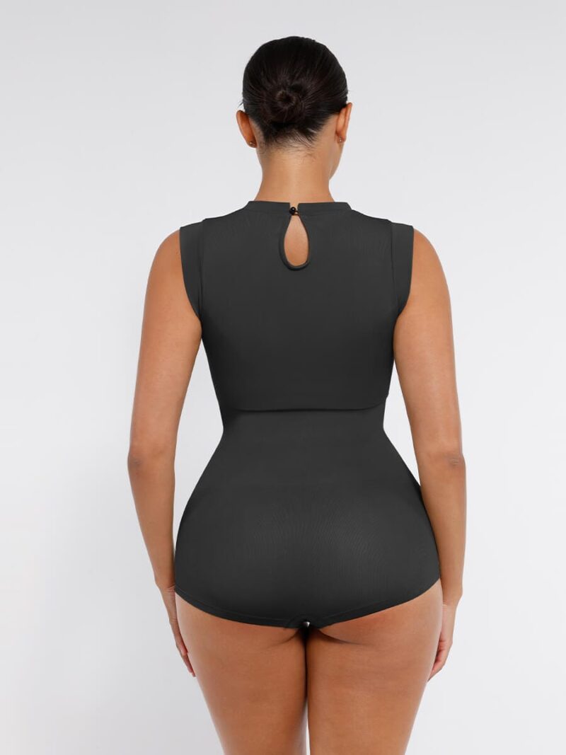 Seamless Cap Sleeve Shapewear Bodysuit - Image 3