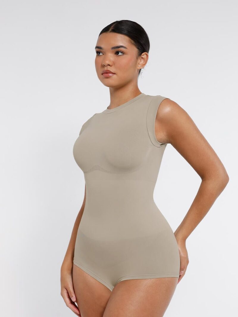 Seamless Cap Sleeve Shapewear Bodysuit - Image 6