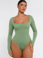 Square Neck Waist Control Bodysuit