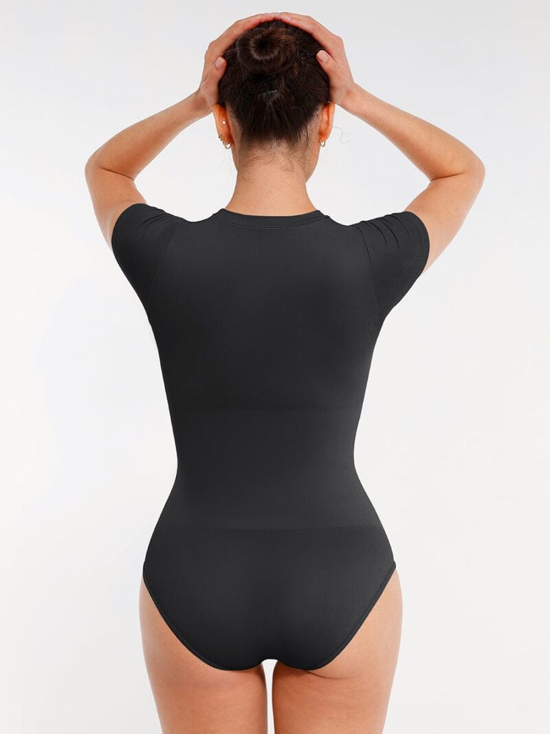 Short Sleeve Hip Briefs Bodysuit - Image 19